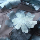 Flower Print Elegant Satin Scarf Women Retro Scarves Summer Beach Shawls Band