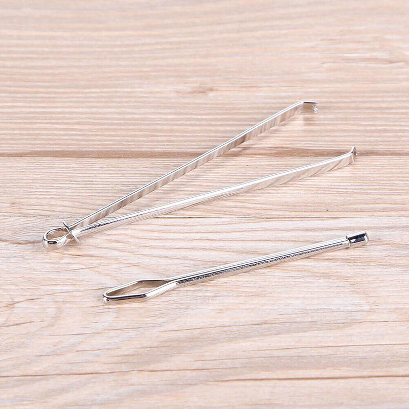 2pcs Stainless Steel Bodkin Wear Elastic Rope Threaders Guide Belt Wearing Tools