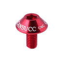 2pcs Aluminum Bicycle Water Bottle Cage Bolt Bottle Holder M5x10mm(Red) Newly
