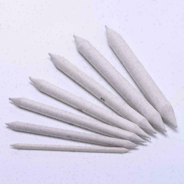 8Pcs Durable Paper Stump Tortillon Sketch Pens Art Drawing Z9M3 O5M6 R6S5