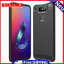 For ASUS ZenFone6 ZS630KL Phone Case Soft TPU Carbon Fiber Protective Back Cover
