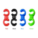 10pcs Bicycle Brake Gear Cable S Style Clips Hose Guide Line Hook (Black)