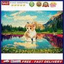 Kids Adults Educational Jigsaw Assembling Toys 1000pcs DIY Cat on River Puz