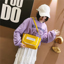 Women Travel Messenger Crossbody Bags College Girl Shoulder Bags (Yellow)