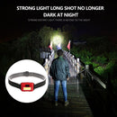 3 Mode Strong Head Flashlight Torch Waterproof LED COB Outdoor Headlamp Lighting