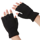 slip Warm Gloves Half Finger Mitten Fingerless Stretch Gloves Winter Thermal