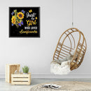 DIY Full Round Drill Diamond Painting Sunflower and English Rhinesto