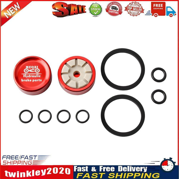 MUQZI 2x MTB Road Bike Hydraulic Brake Caliper Piston Repair Parts (Red) Newly