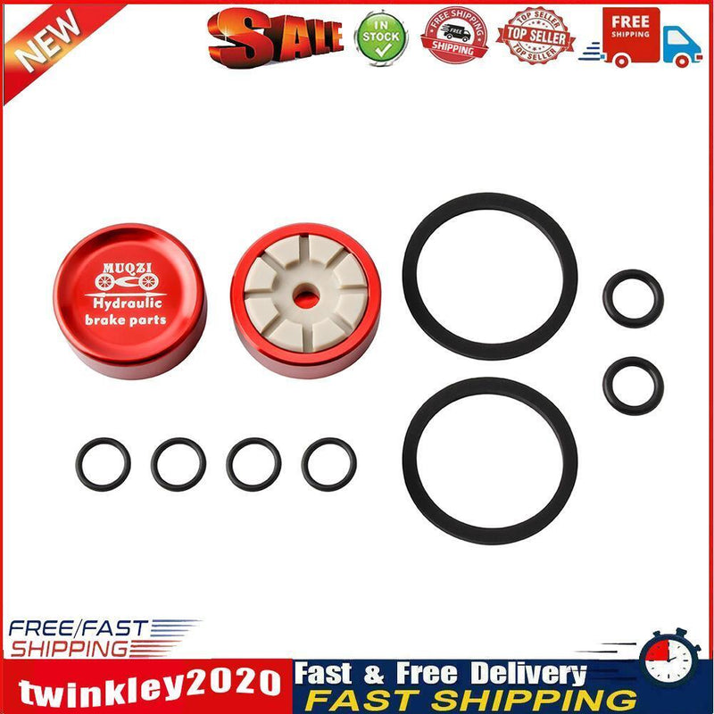 MUQZI 2x MTB Road Bike Hydraulic Brake Caliper Piston Repair Parts (Red) Newly