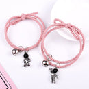 day Gifts Gift For Couple Star Astronaut Rope Bracelets Magnet Bracelet