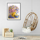 5D DIY Flower Partial Round Diamond Painting Mosaic Picture Wall Rhinestone Art