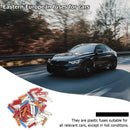 50pcs Car Fuse Kit 5A 8A 16A 25A Plastic+Zinc Continental Torpedo Auto Fuse