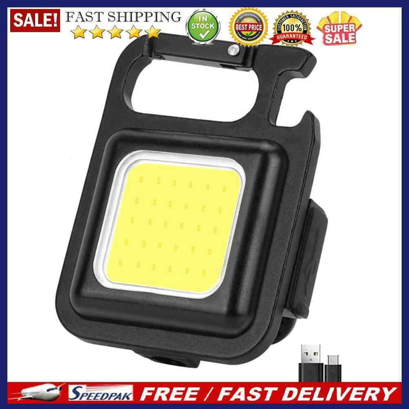 Portable Flashlight LED Rechargeable Work Light 3 Modes Camping Emergency L