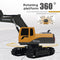 1/24 6CH RC Excavator Toys Remote Control Engineering Car Electric Trucks Newly
