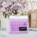 Fashion Girls Bling Transparent ID Card Holder PVC Women Glitter Folding Wallet