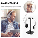 M2 Desktop Headset Stand Holder for All Over-Ear On-Ear Headphones Sizes Black