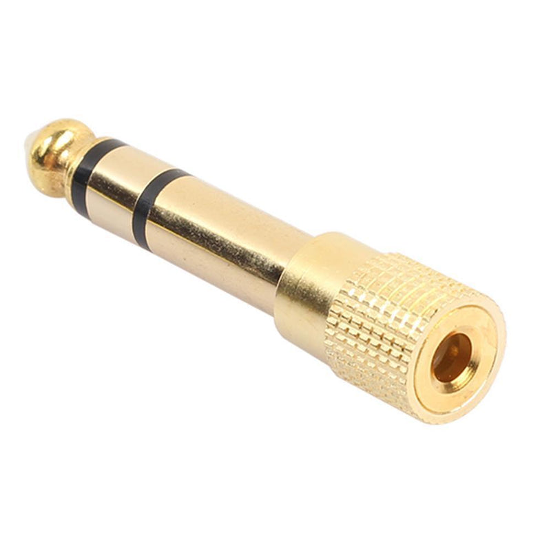 3.5mm Stereo Female to 6.35mm Male Mono Audio Adapter Plug Newly