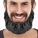 Adjustable Facial Apron Black Beard Bandana Cover Double Layer Men Beard Bo