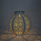 Creative Solar LED Iron Art Lantern Light Garden Yard Lighting Projector Lamp