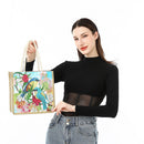 Blue Tit Diamond Painting Handbag DIY Linen Shopping Tote Bag (AA1038)