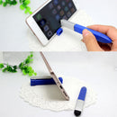 Pen-shaped Phone Holder Stand with 6 Screwdriver Ballpoint Tools (Blue) Newly