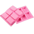 6 Cavity Silicone Rectangle Soap Mould Homemade DIY Mold Cake Making A8F4 hot.