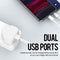 Dual USB UK Mains Wall Charger Charger Adapter USB Receiver Adapters 3 Pin Plug