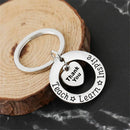 You Teacher Love Heart Key Chain Keyring Teacher's Day Gift Teachers Keychain