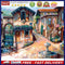 Handpainted DIY Beautiful Town Oil Paint by Numbers Kit Pictures Wall Craft