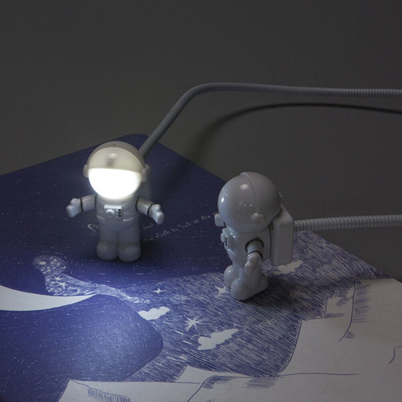 Creative Astronaut LED Night Light USB Spaceman Lamp for Computer Reading Newly