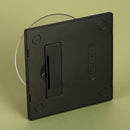 Mini 4 Panels Solar Powered Turn Table Rotary Jewelry Display Stand Black
