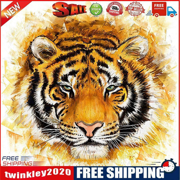 5D Diamond Painting Tiger DIY Full Round Drill Cross Stitch Animal Pictures