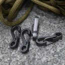Mini Carabiner Keychain Outdoor Climbing Spring Buckle EDC Tool (Black) Newly