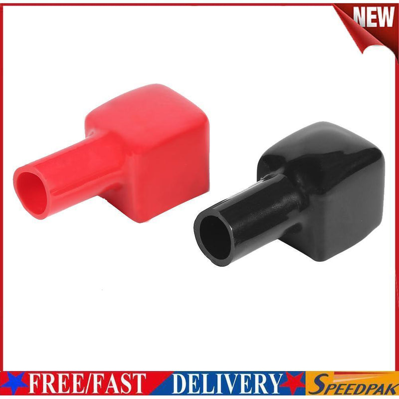 Universal Car Battery Terminal Covers Red Positive + Black Negative 1 Pair