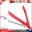 Plastic Fishing Pliers Gripper Fish Clamp with Lock Switch+ Lanyard (Red) Newly