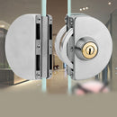 Steel Double Open Glass Door Lock Double Bolt Sliding Door Lock Glass Door Lock