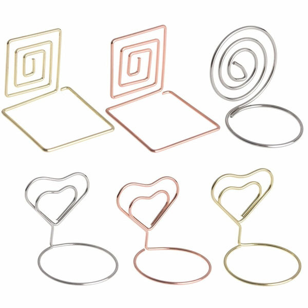 Desktop Decoration Clamps Stand Table Numbers Holder Photos Clips Place Card