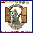 Dinosaur Climbing Windows (A)*1  Dragon Opening Door Statue (B)*1