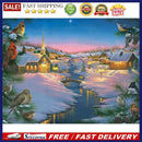 Diamond Painting Snow village Full Round Rhinestone Wall