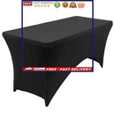 Rectangular Fitted Polyester Tablecloths High Stretch Table Cover for Party Show