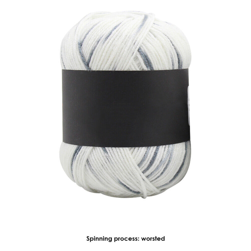 Gradient Color Milk Cotton Yarn Scarf Sweater Crochet Knitting Yarn (H) Newly