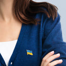 1pcs 22mm Ukraine Map Lapel Pin Brooch Clothing Accessories(A Painted)
