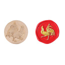 25mm Fire Lacquer Sealing Wax with Handle Copper Animal Wax Stamp (DW22) Newly
