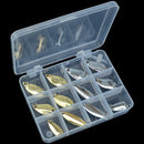 12pcs/box Metal Spoon Fishing Lures Hard Baits Jigs Freshwater Fishing Tools