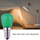 E14 Light Bulb 3W 220V Colorful LED Decorative Light Fridge Lamp (Green) Newly