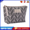 3pcs Printed Cosmetic Bag Canvas Purse Zip Makeup Wash Storage Pouch