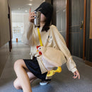 Cartoon Chicken Shaped Shoulder Handbag Large Capacity Street Kids Crossbody Bag