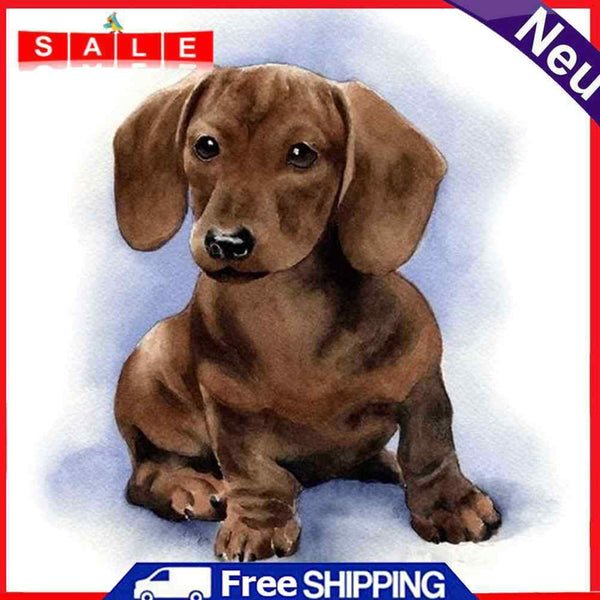 DIY Digital Picture Dog Frameless Painting By Numbers Set Acrylic Handicraft Art