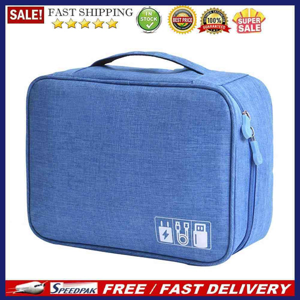 Waterproof Earphone Cable Charger Storage Bags Travel Electronics Gadget Pouc