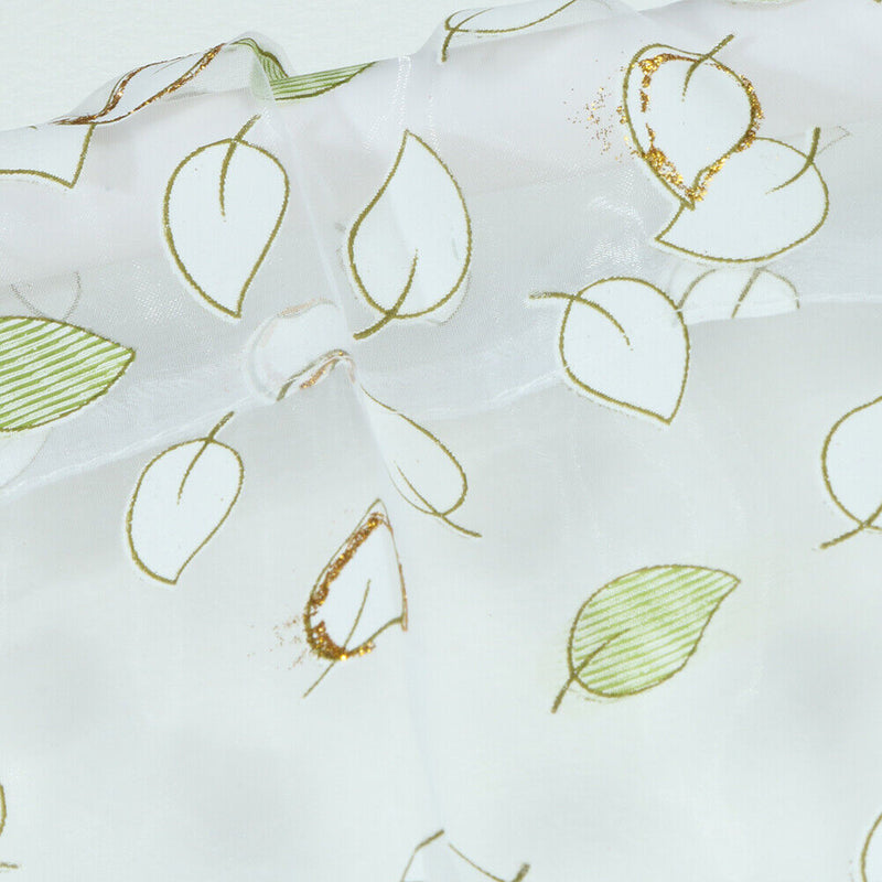 Wintersweet  Curtain Tulle Window Treatment Voile Drape Valance Green